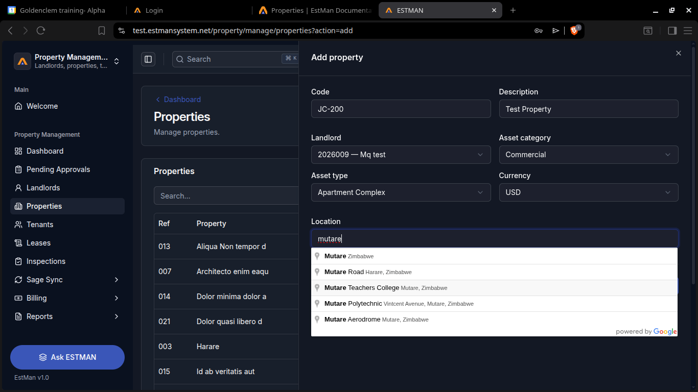Add Property Form