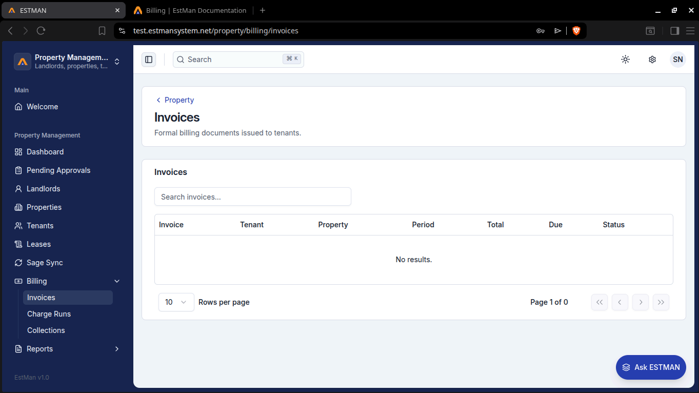 billing subsections